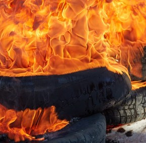 tires-in-flames