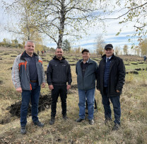 Inspectorii de mediu din Ialoveni au participat la plantarea Parcului „Moldova”