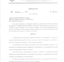 În scopul organizării și desfășurării eficiente a acțiunilor de prevenire a arderii anvelopelor în noaptea Sfintelor Sărbători de Paști