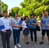 Inspectorii de mediu din Bălți promovează valorile europene în cadrul evenimentului dedicat Zilei Europei